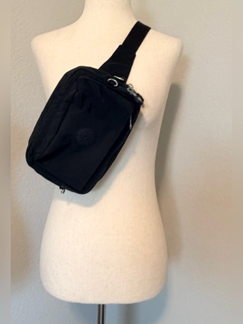 Kipling Abanu Multi Convertible Bag / Pouch - Black Noir